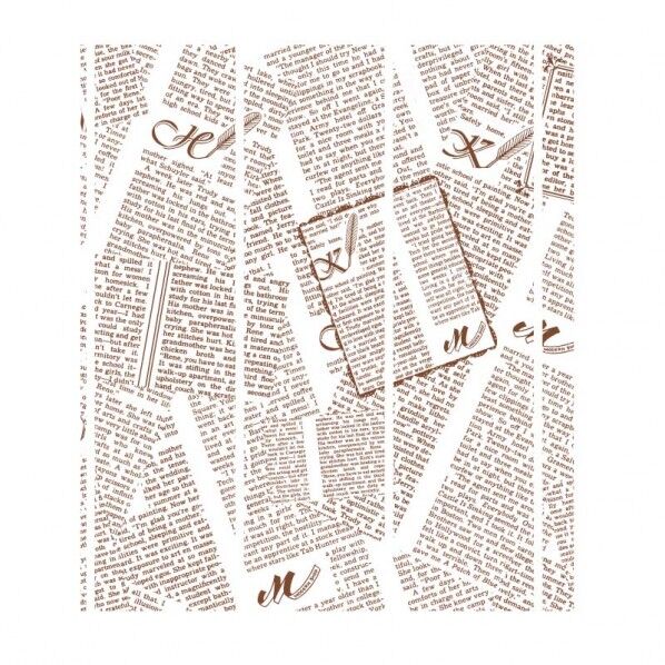 HEIKO ワックスペーパー フェザーイニシャル 100枚 白 218×250mm 4527002 1点