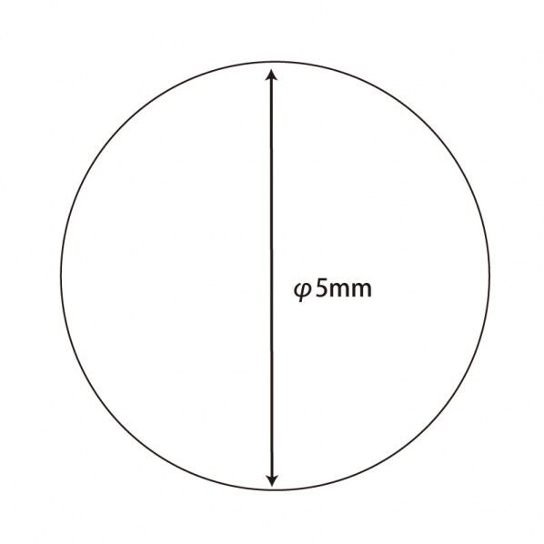 シモジマ HEIKO タックラベル(シール)No.256 丸 5mm 青 7073051 1点