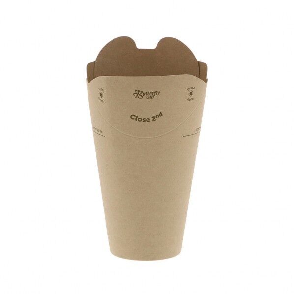 HEIKO バタフライカップ 12オンス ホット シングル 40個 未晒無地 4535229 1点