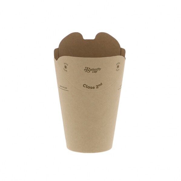 HEIKO バタフライカップ 8オンス ホット シングル 40個 未晒無地 4535228 1点