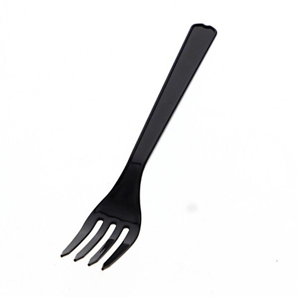 HEIKO プラスチックフォーク 個包装 100本 黒 25×160mm 4513024 1点