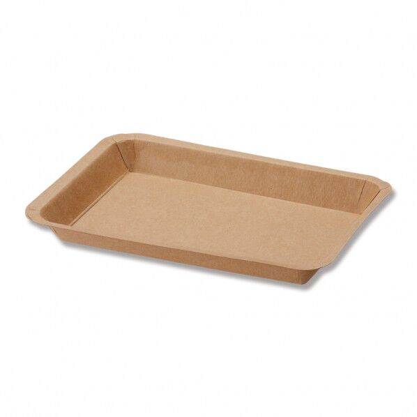 シモジマ HEIKO 食品容器 クラフトフードトレー 50枚 天面120×170mm/底面88×135mm/高25mm 4500021 1点