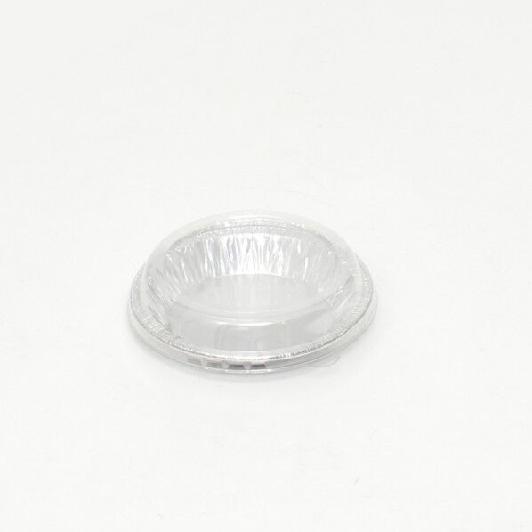 製菓容器 フタ付アルミトレイ AL-1 20枚 口径98×底径65×高16mm 約100ml 4469542 1点