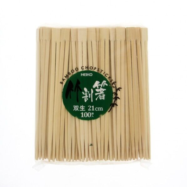 HEIKO 割箸 竹双生箸 裸 100膳 21cm 4636338 1点