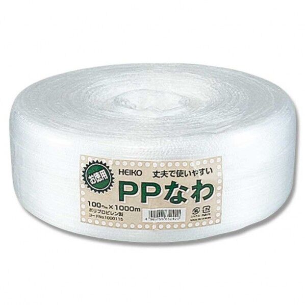 シモジマ HEIKO 紐 徳用PPなわ 幅100mm×約1000m巻(1.5kg) 001000115 1巻