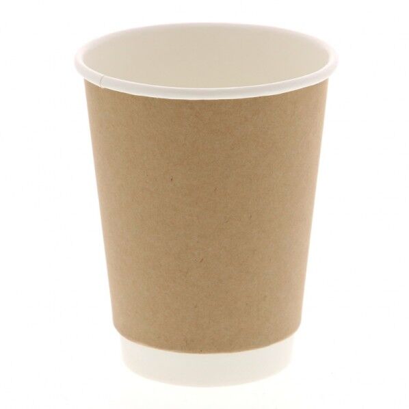 HEIKO 紙コップ 二重断熱カップ 12オンス 25個 クラフト 口径90×高110×底径58mm 4537008 1点