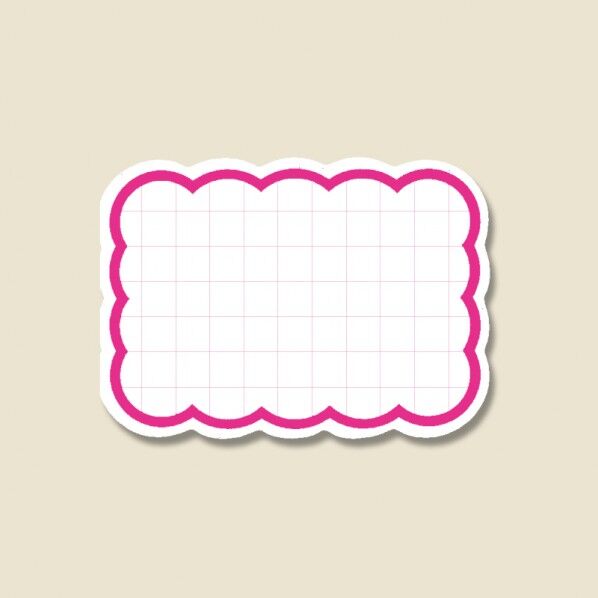 HEIKO 抜型カード 雲 L 30枚 ピンク 90×125mm 7233801 1点