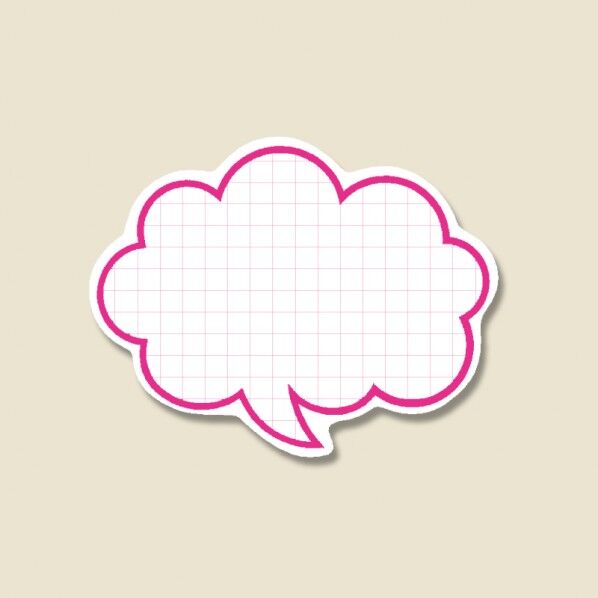 HEIKO 抜型カード フキダシ H340-01 L 50枚 ピンク 95×121mm 7234001 1点