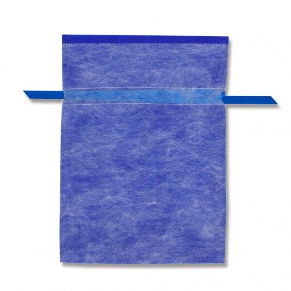 シモジマ HEIKO 不織布巾着袋 Fバッグ Wシャンテタイプ L 無地 10枚 ネイビー 8739960 1点...