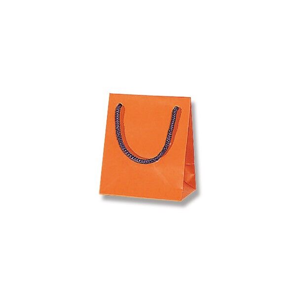 手提げ紙袋 ブライトバッグ T-5 Dオレンジ(マットタイプ) 10枚 006143360 10枚