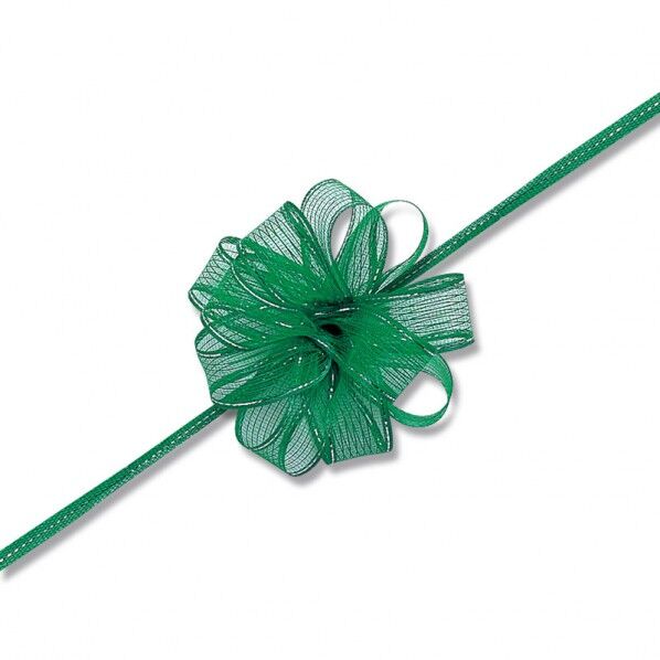 HEIKO ワンタッチフラワーリボン 緑 17mm×20m 001411304 1巻