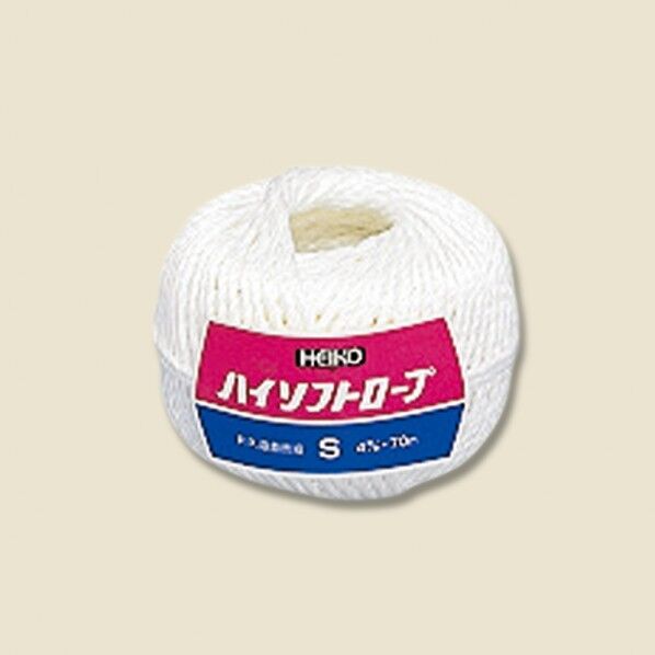 シモジマ HEIKO 紐 ハイソフトロープ S 幅3.5mm×約70m巻(200g) 001004200 1点