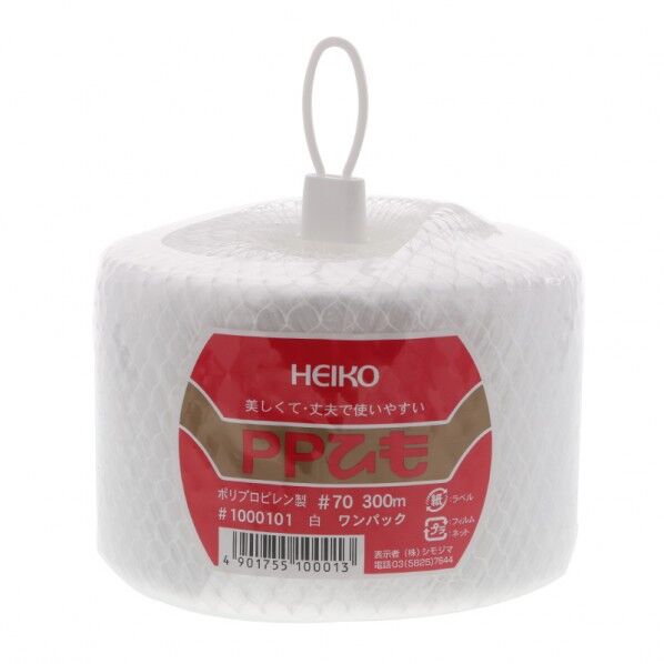 シモジマ HEIKO 紐 PP紐 幅70mm×300m巻(300g) 001000101 1巻...