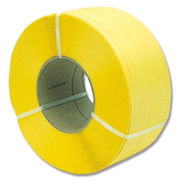 梱包用バンド PPバンド 機械用 黄 15.5mm×2500m 001502200 1点