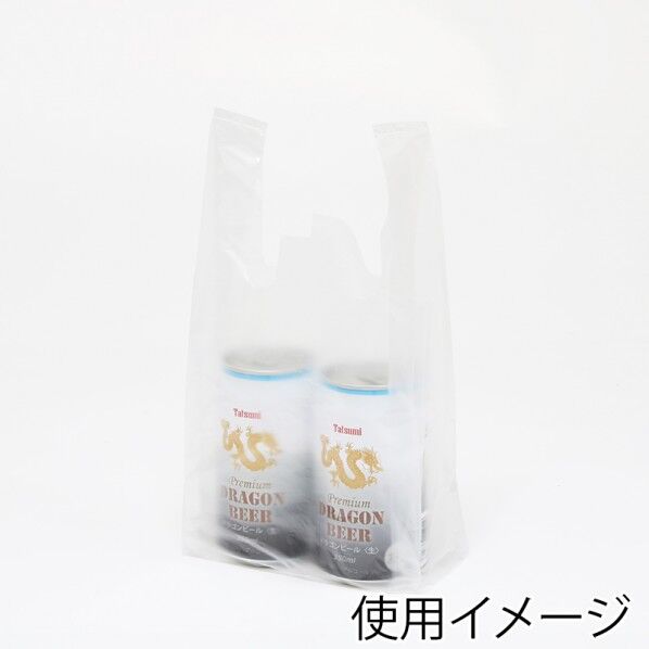シモジマ レジ袋 レジバッグ フックタイプ SK-25 100枚 乳白 006903500 100枚