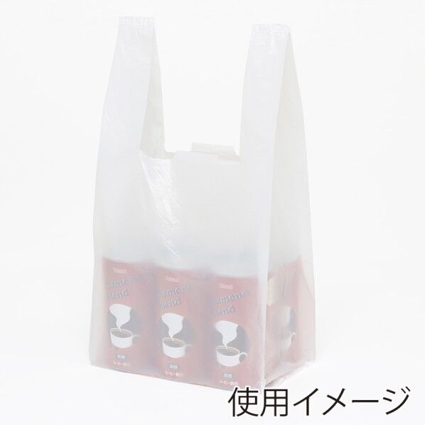 シモジマ レジ袋 レジバッグ フックタイプ SK-30 100枚 乳白 006903501 100枚