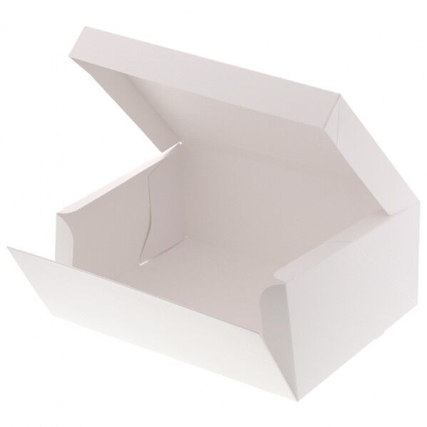 HEIKO 箱 サイドオープンケーキ箱 5号 ケーキ10個用 10枚 白 270×210×105mm 004260004 10枚