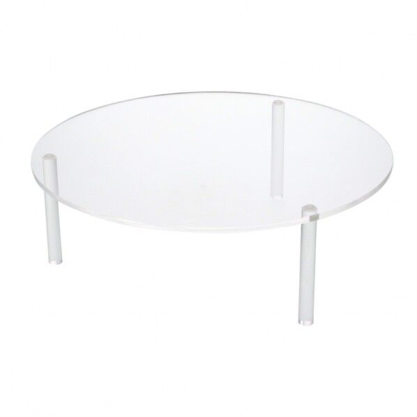 HEIKO アクリル丸テーブル L 300×100×5mm 007306382 1個