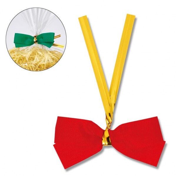 HEIKO クイックリボン(リボン巾12mm)20個 赤 50mm×60mm 1423501 1点