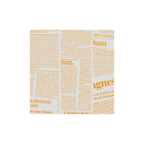 HEIKO グラシン紙 8才 ニュースレター オレンジ 381×254mm 2100020 1点