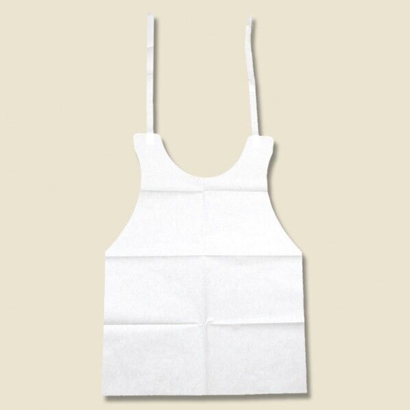 SWAN 紙エプロン M 50枚 白 480mm/紐から下の高さ:630mm 4711574 1点