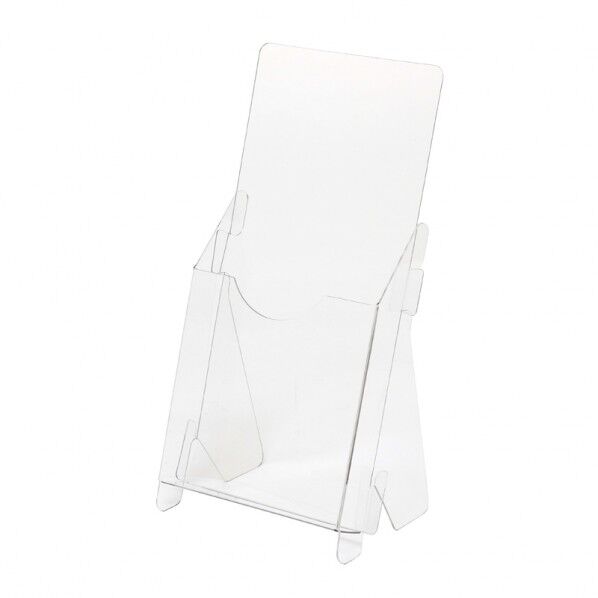 HEIKO PET製 組み立てパンフレットスタンド A4三つ折りサイズ 1袋(5枚) 7306392 1点