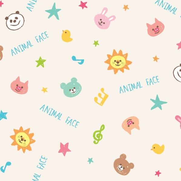 包装紙 アニマルフェイス 半才