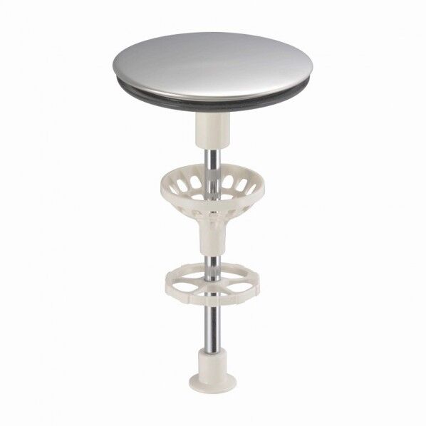 ガオナ 洗面用排水栓 直径67mm×全長130mm ポップアップ式 簡単交換 ヘアキャッチャー付