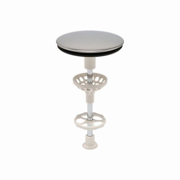 ガオナ 洗面用排水栓 直径72mm×全長134mm ポップアップ式 簡単交換 ヘアキャッチャー付