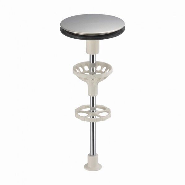 ガオナ 洗面用排水栓 直径61mm×全長156mm ポップアップ式 簡単交換 ヘアキャッチャー付