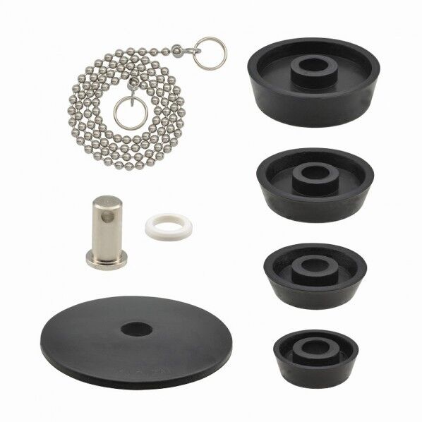 ガオナ 万能ゴム栓 お風呂用 28~47ミリ クサリ付き 長さ65cm ツバ付き マルチ式