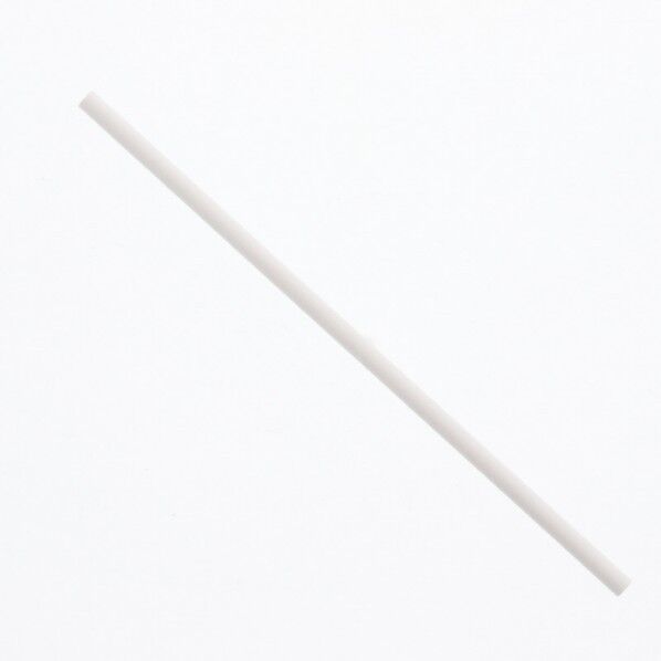 SWAN ペーパーストロー 裸 200本 白 6×197mm 004712931 200本