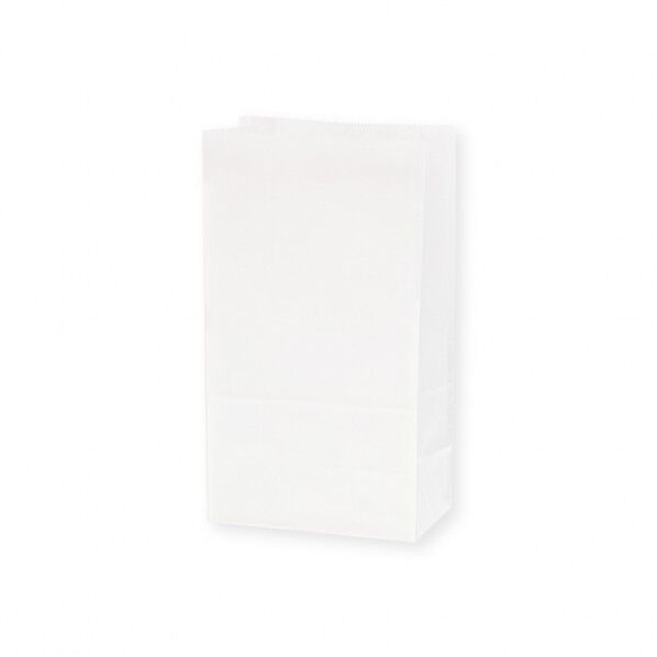 紙袋 角底袋 No.4 白無地 100枚 白 130×マチ80×235mm 4052400 1