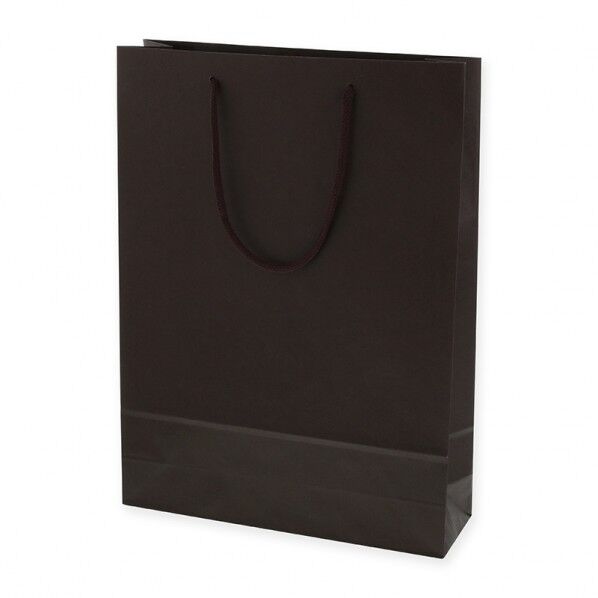 HEIKO 紙袋 カラーチャームバッグ 2才 10枚 ブラウン 330×マチ100×450mm 5310115 1P.