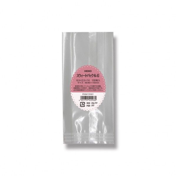 HEIKO スウィートパック K-G 6.5+2.5×14 100枚 透明 6729301 1点