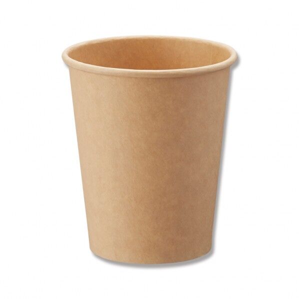 HEIKO 紙コップ(ペーパーカップ) アイス・ホット兼用 8オンス 口径80mm 50個 未晒 80×92×底径57mm 4535995 1点