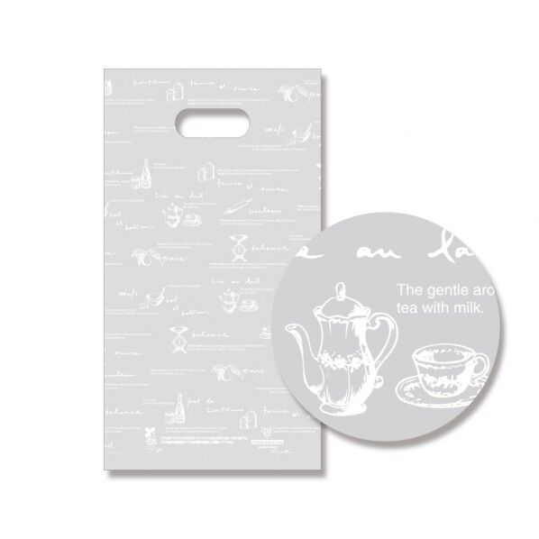 HEIKO 手抜きポリ袋 バイオHDポリ SG19-35 100枚 ティータイム 0.03×190/300×350mm/穴から下の高さ:290mm 6660150 1点