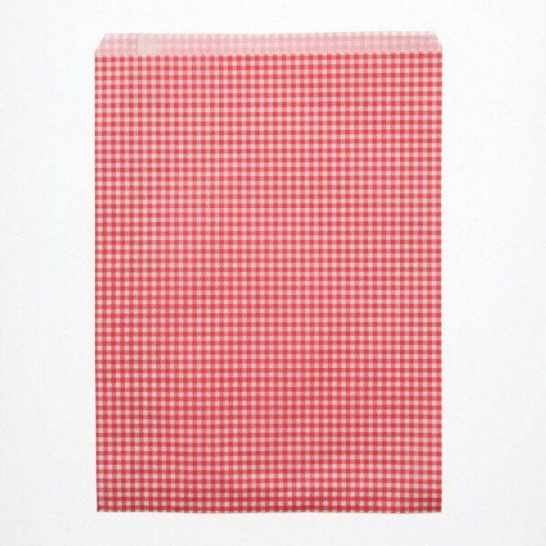 HEIKO 紙袋 柄小袋 Rタイプ R-10 ギンガムミニ 200枚 赤 250×330mm 6522204 1点