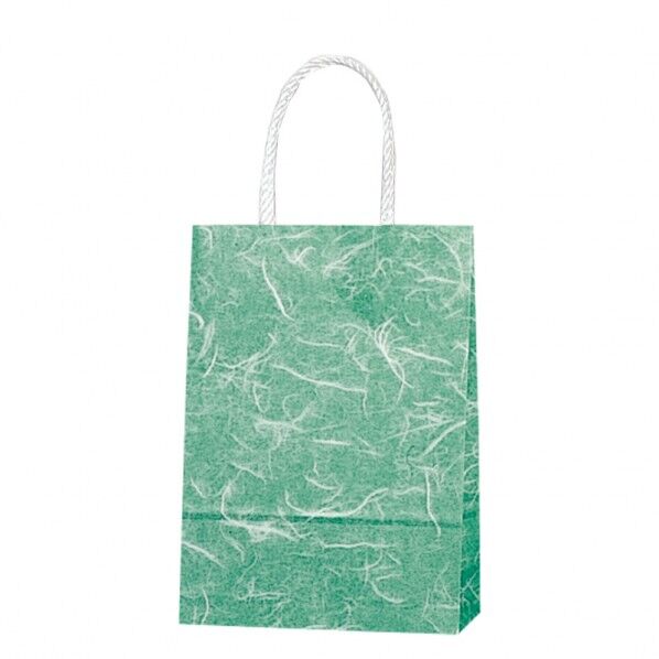 手提げ紙袋 スムースバッグ 18-07 雲竜 緑 25枚 003156400 25枚