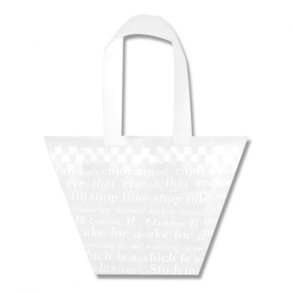 HEIKO 手提げポリ袋 Yバッグ S 表記入り 20枚 チェッカー 006632870 20枚