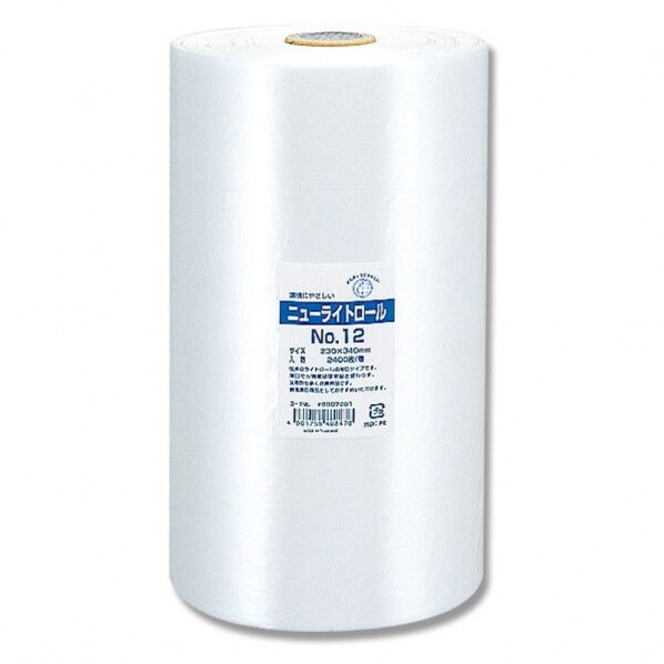 HEIKO ポリ袋 透明 ニューライトロール No.12 0.008×230×340mm 006607201 1点