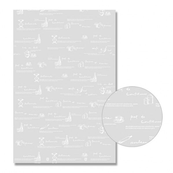 HEIKO OPP袋 クリスタルパック柄入り L-1 ティータイム 50枚 0.03×240×360mm 6775954 1点