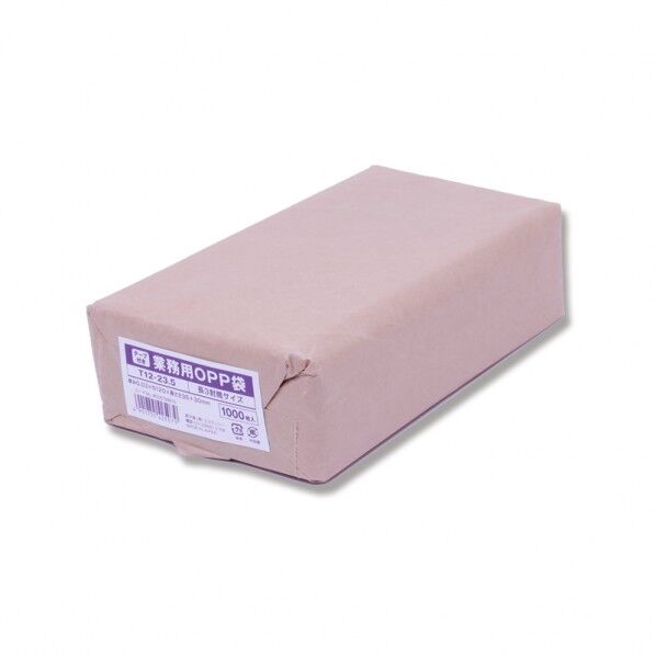 SWAN OPP袋 業務用OPP袋 T 12-23.5(長3サイズ) 1000枚 透明 0.03×120×235+テープ部分30mm 006794610 1000枚