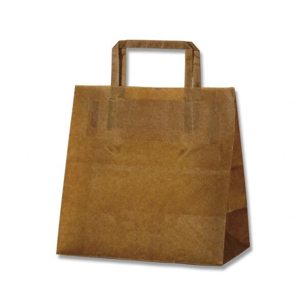 紙袋 ロー引き袋 手提 WT-S 10枚 クラフト 220X120X210 008735316 10枚