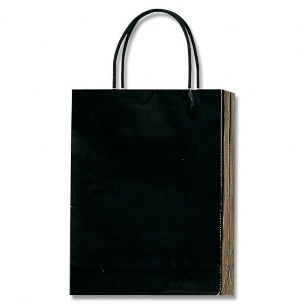 手提げ紙袋 PBスムースバッグ 黒 S-1 10枚