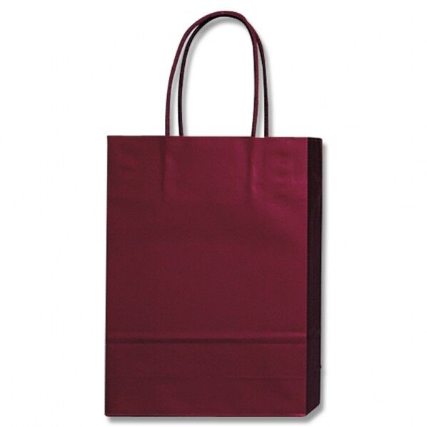 HEIKO 紙袋 PBスムースバッグ S-1 MT 10枚 ワイン 180×マチ70×250mm 3136308 10枚