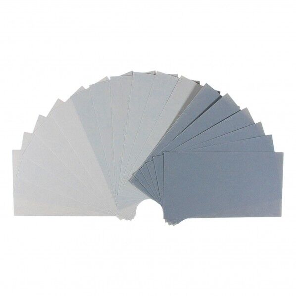 耐水紙ヤスリセット細番手組 H14cm×W7.6cm×D0.01cm BYR-26 18枚(各番手6枚入)