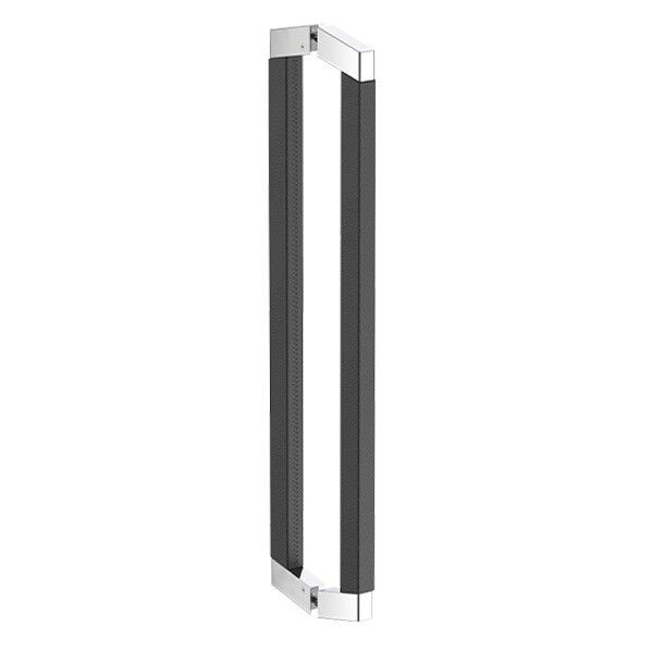 ドアプルハンドル クローム+ブラックレザー DA-159-C7-0626 1個
