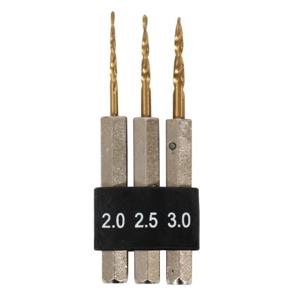下穴ドリルミニセット 2.0mm、2.5mm、3.0mm MSDM-1 3本