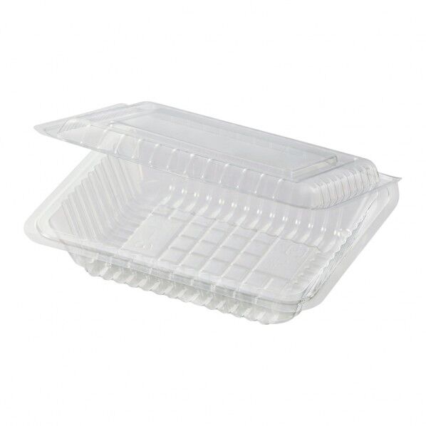 食品容器 フードパック(折蓋タイプ) H-3-B 小浅 004420530 100枚